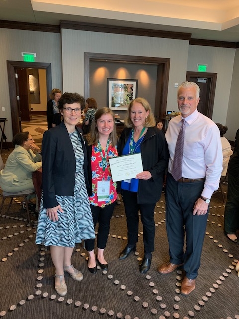 Denise J. Jamieson, MD MPH Pictured with Maureen Phipps, new ACOG CEO, Jenna Adams, 4th year medical student, and Chris Zahn, ACOG Vice President for Practice